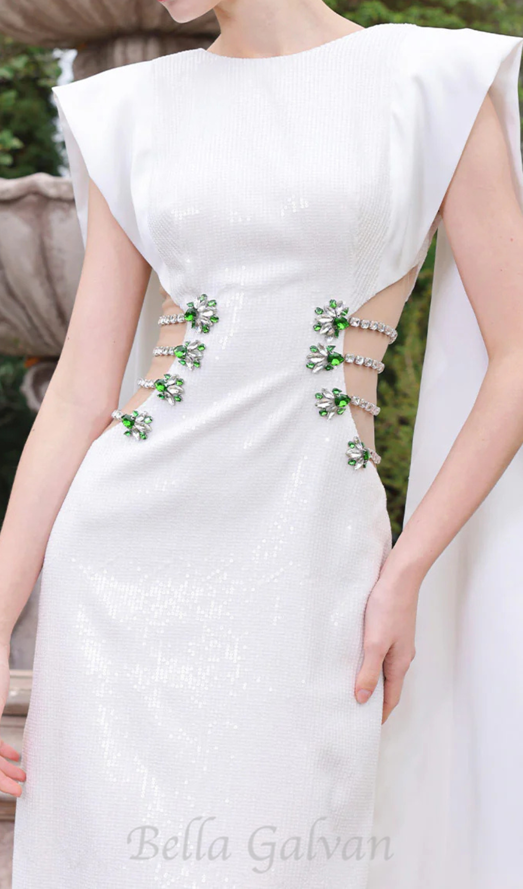 Flowering Girl Women Stunner Sheath Symmetric Flap Sequin maxi Dress
