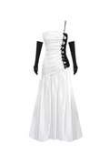 Flowering Girl Women sara Satin Braided Rope Maxi Dress