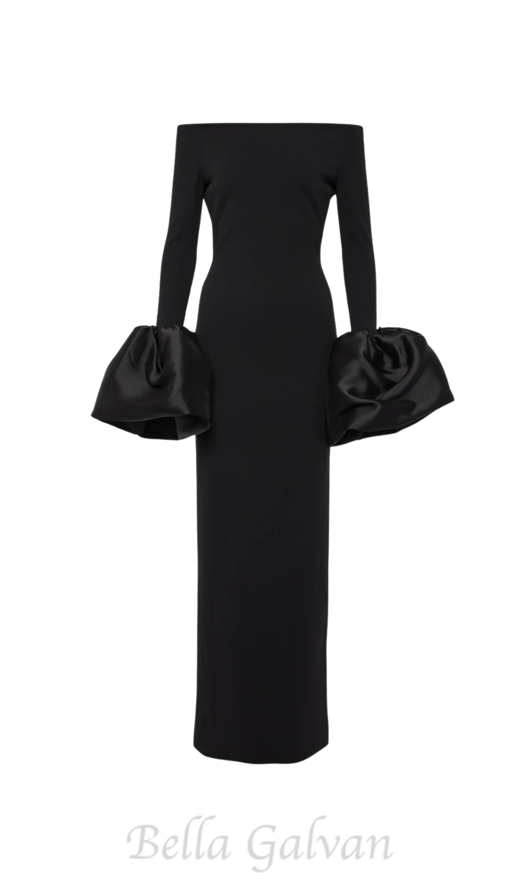 Flowering Girl Women Olindan Off Shoulder Maxi Dress in Black