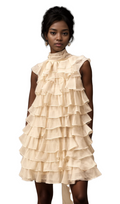 Flowering Girl Women Jessica tiered flounce sleeveless mini dress