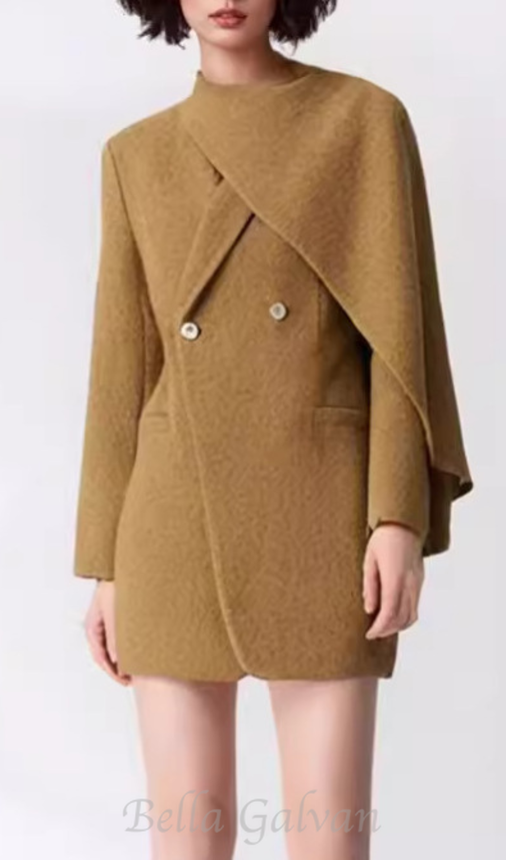 Flowering Girl Women kahki Woolen coat