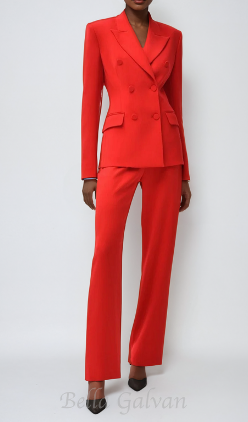 Flowering Girl Women Vienna Cutout Fringe Backless Blazer In Red