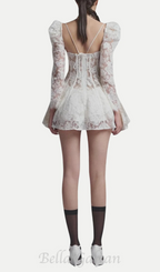 Flowering Girl Women Caitlyn Lace Corset Mini Dress
