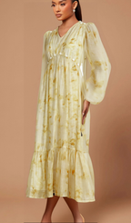 Flowering Girl Women Vanessa shell-embellished tie-dye midi dress
