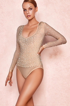Flowering Girl Women PEARL MESH BODYSUIT