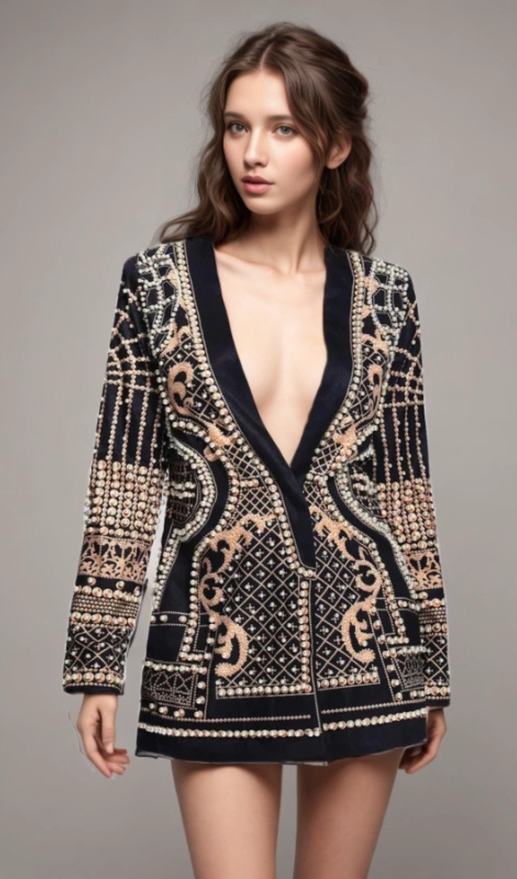 Flowering Girl Women Bonnie Pearl Blazer mini Dress