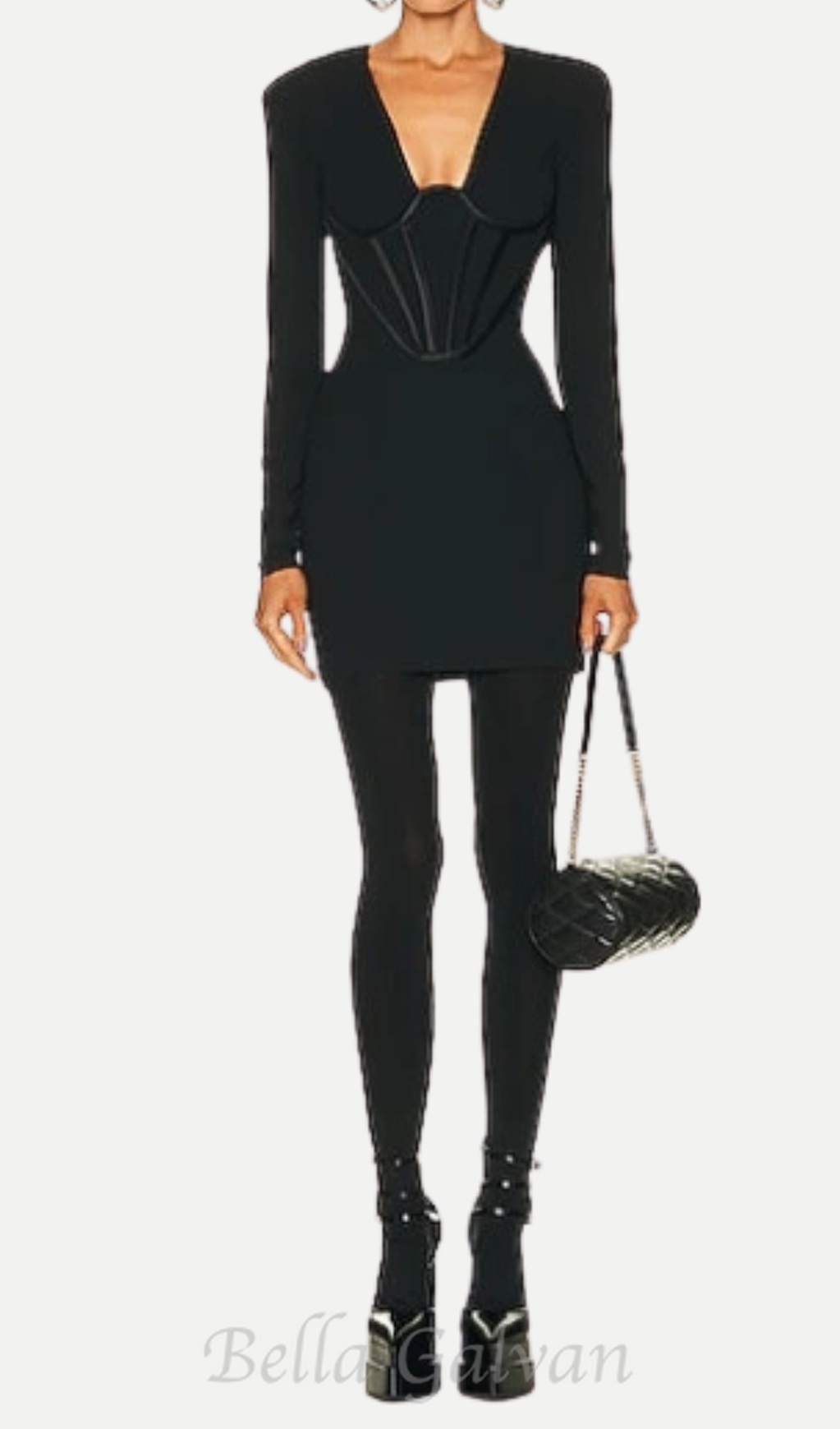Flowering Girl Women Black Silk Satin-trimmed Crepe Mini Dress