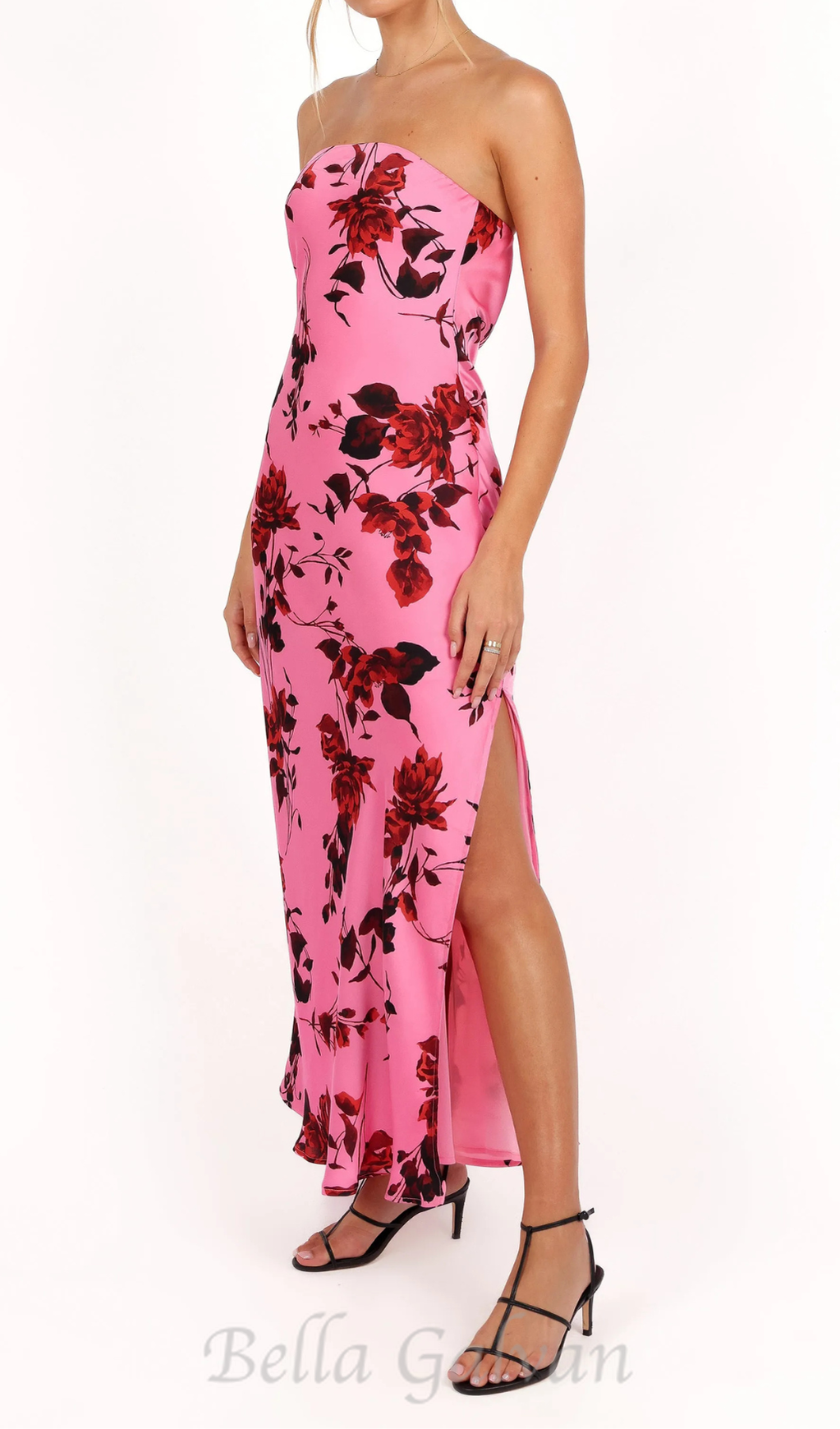 Flowering Girl Women bryden strapless maxi dress in rose pink
