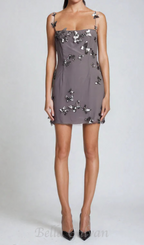 Flowering Girl Women Aldis Butterfly Spaghetti Mini Dress