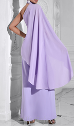 Flowering Girl Women halter shawl jumpsuit in purple