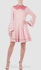 Flowering Girl Women skater mini dress in pink
