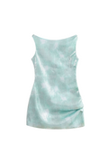 Flowering Girl Women charlotte Asymmetrical Sequin Mini Dress in green