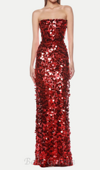 Flowering Girl Women Shiva Strapless Sequin Maxi Dress