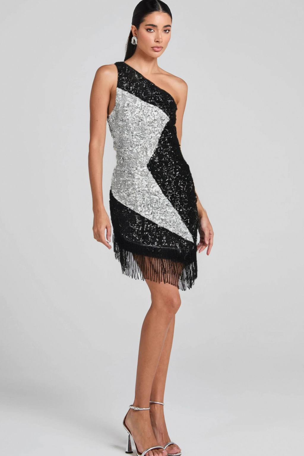 Flowering Girl Women Aglaia One Shoulder Sequin Dress