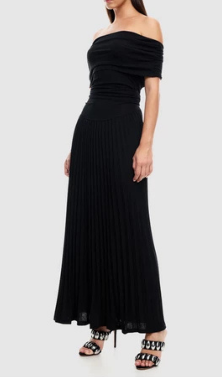 Flowering Girl Women sabina bodycon strapless maxi dress in black
