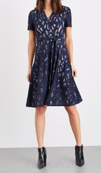 Flowering Girl Women Ennis Lace midi Dress in navy