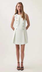 Flowering Girl Women Lili Crystal button-embellished mini dress