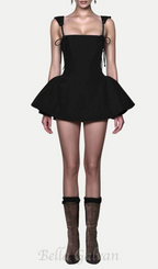 Flowering Girl Women Hazal Lace Up Spaghetti Mini Dress