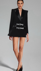 Flowering Girl Women Thala crystal-embellished bow blazer