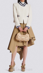 Flowering Girl Women tweed jacket in white