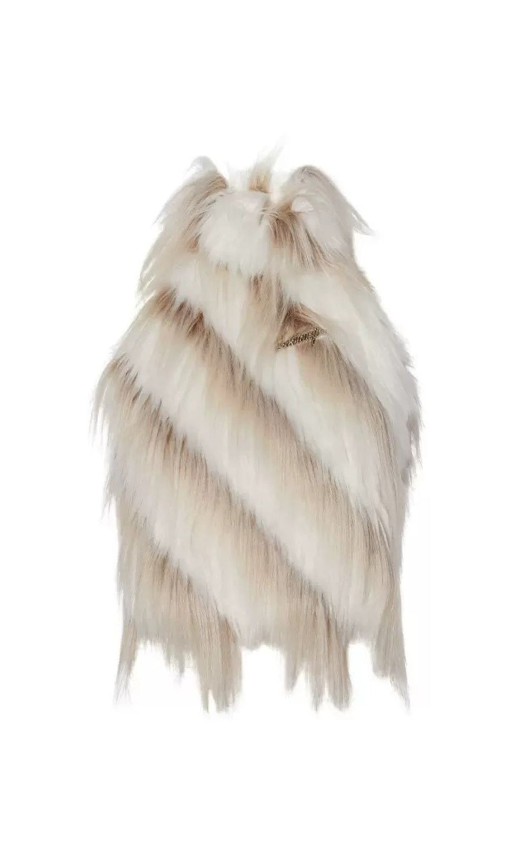 Flowering Girl Women Backless Faux Fur Top