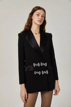 Flowering Girl Women Thala crystal-embellished bow blazer