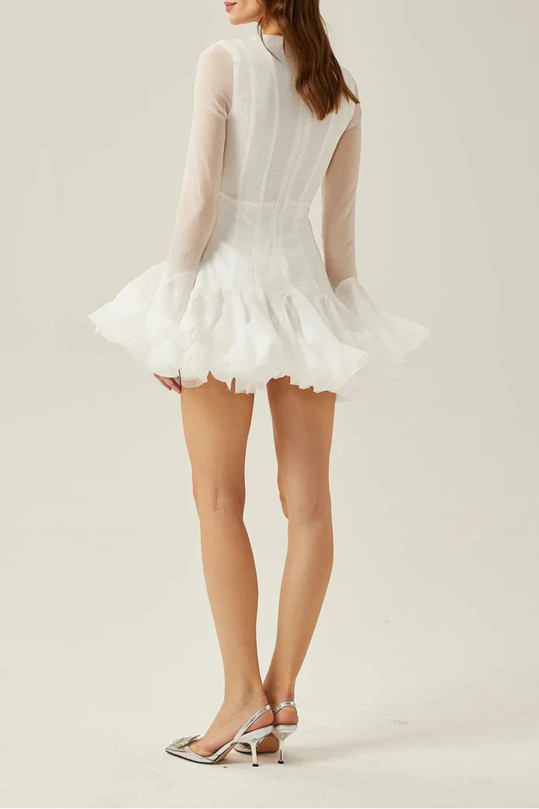 Flowering Girl Women Jocelyn Ruffled Mini Dress