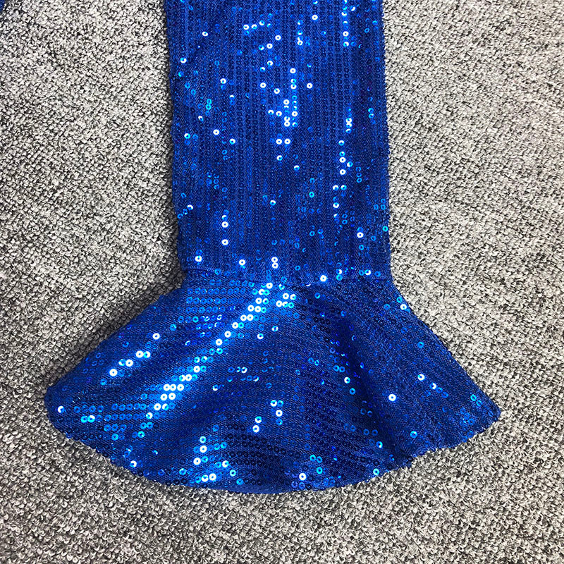 Flowering Girl Women BLUE SEQUIN ONE SHOULDER BODYCON DRESS