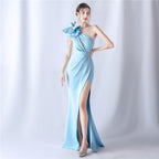 Crafted Flower With Beading Formal Dress