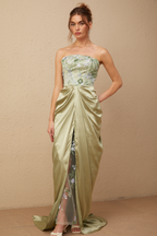 Flowering Girl Women Flavia floral-embroidered panelled maxi dress