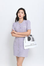 Flowering Girl Women Sequin-Embellished Knitted Mini Dress