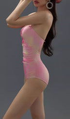 Flowering Girl Women Duy Pink One-Piece Swimsuit