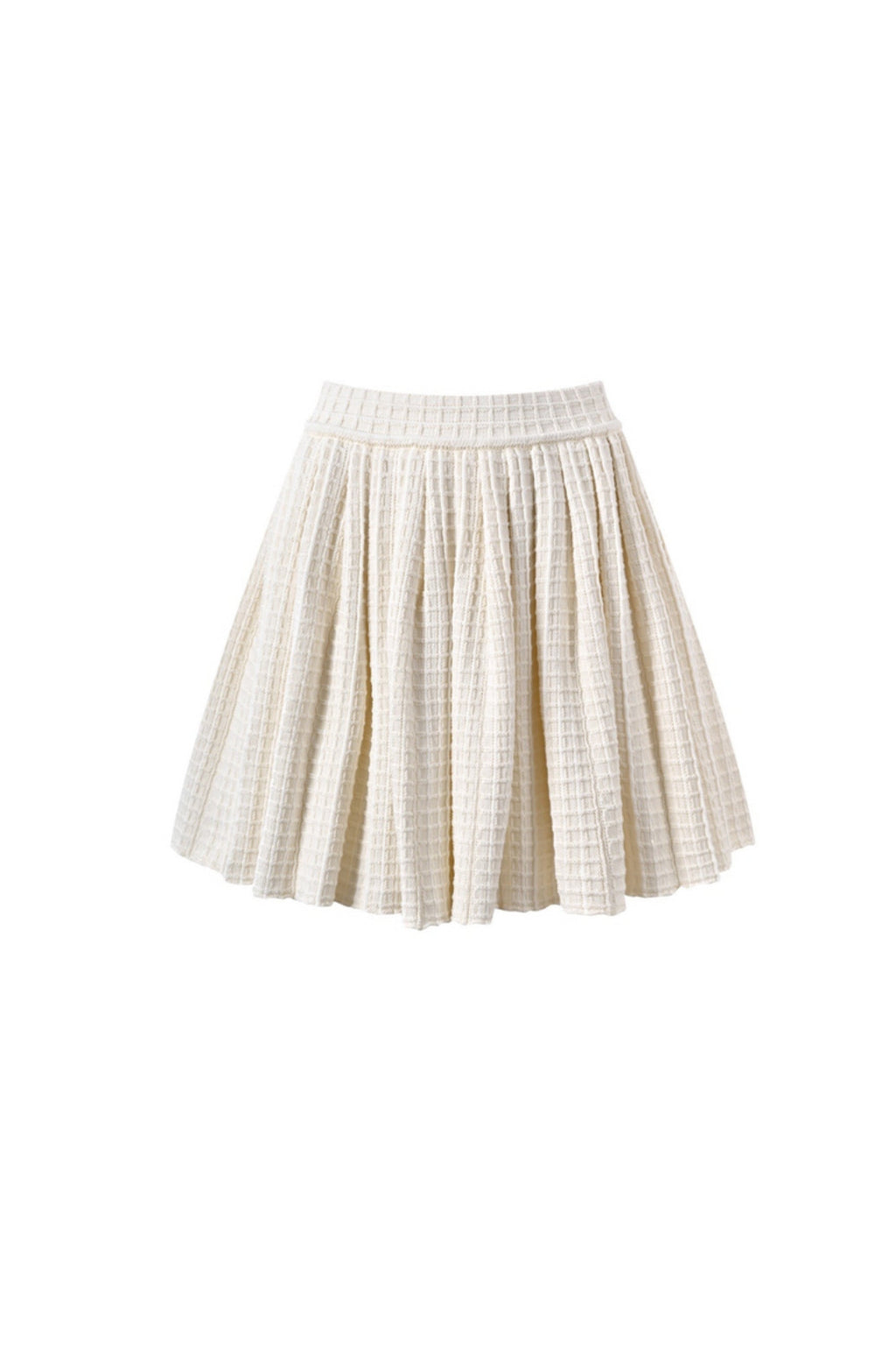 Flowering Girl Women Cream Knit Trim Skirt