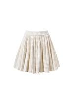 Flowering Girl Women Cream Knit Trim Skirt