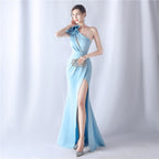 Crafted Flower With Beading Formal Dress