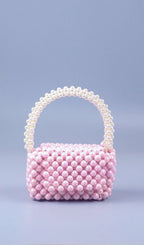 Flowering Girl Women Dodson Pink Pearl Handbag