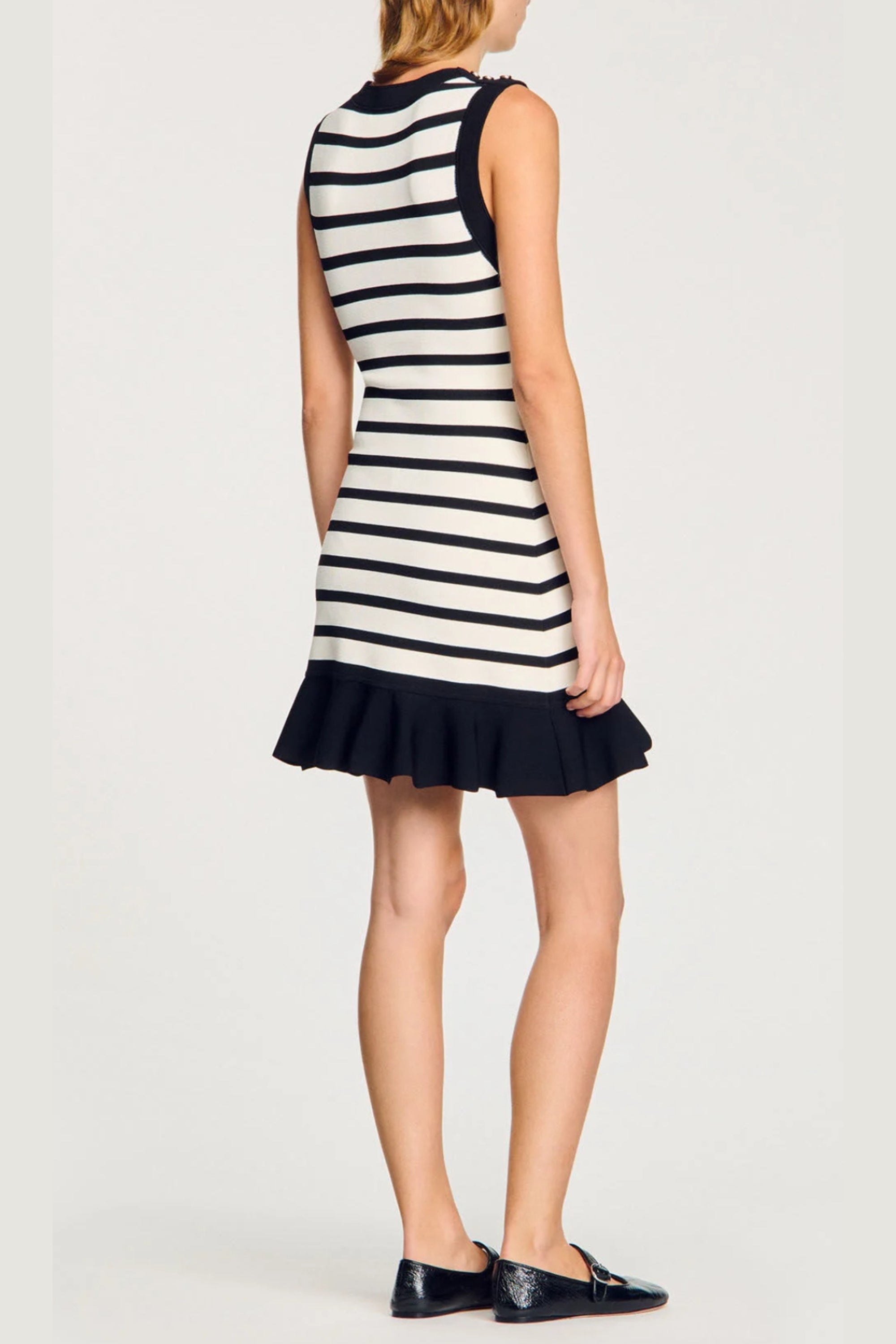 Flowering Girl Women Striped Knit Mini Dress