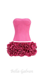Flowering Girl Women CLEGG PINK CORSET FLOWER TWO-PIECE SET