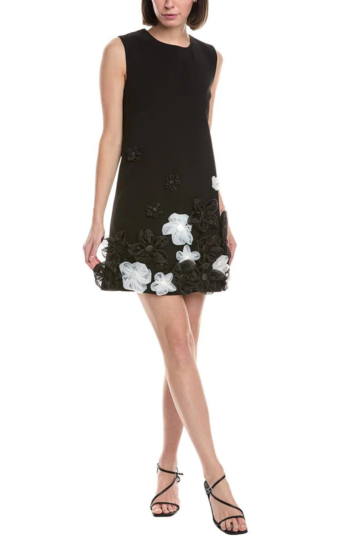 Flowering Girl Women Sleeveless Flower Mini Dress