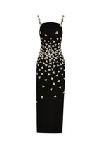 Crystal Triangle Maxi Bandage Dress