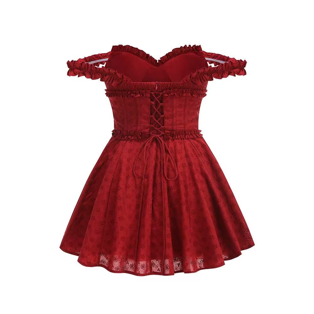 Elva Playsuit - Red