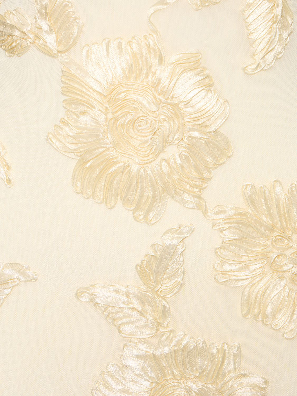 Flowering Girl Women Embroidered Strapless Gown In Apricot