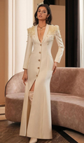 Flowering Girl Women adele Berton Long Sleeve Flower Maxi Dress
