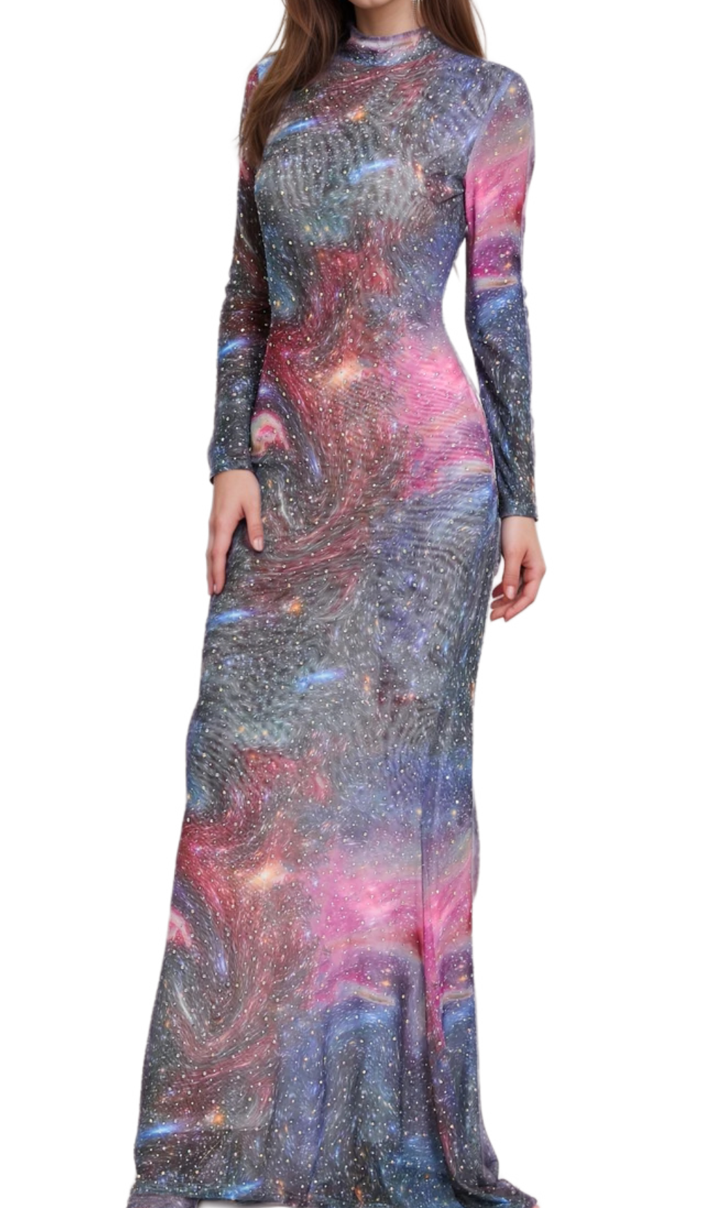 Flowering Girl Women aurora printed hot drill maxi dress