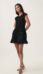 Flowering Girl Women Cordelia sequin-embellished tiered mini dress