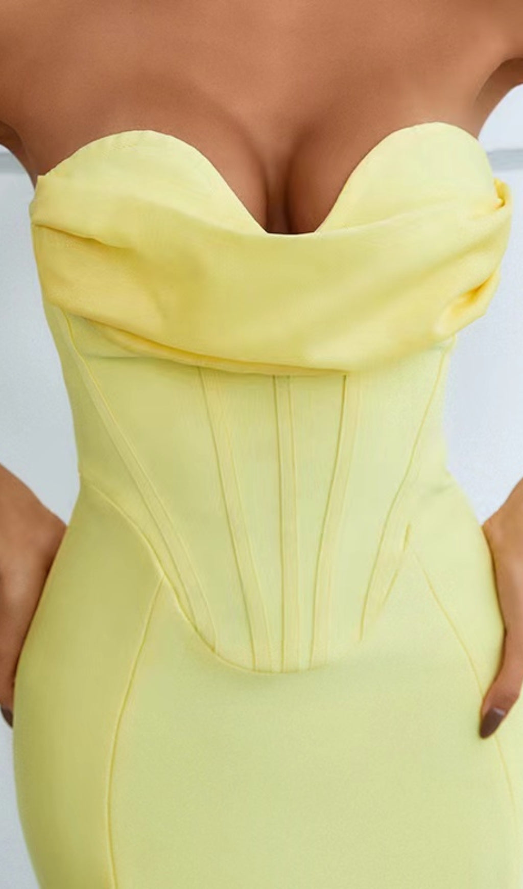 Flowering Girl Women Patchwork Strapless Bandage Dress