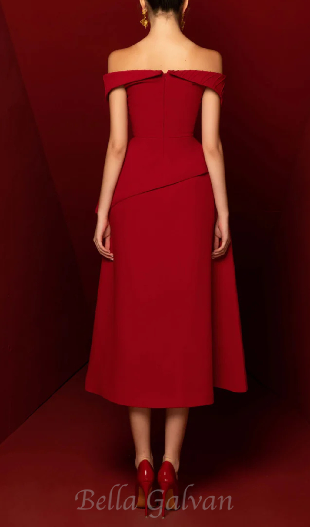 Flowering Girl Women Harper Off-shoulder Set in red