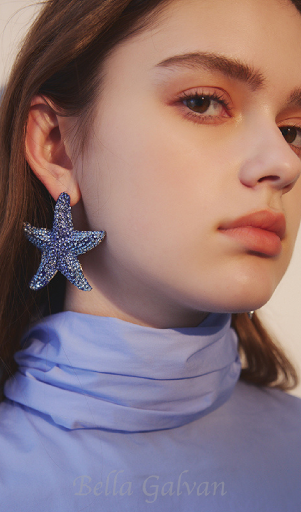Flowering Girl Women starfish diamond earrings