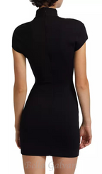 Flowering Girl Women Star Cut-Out bodycon Mini dress in black