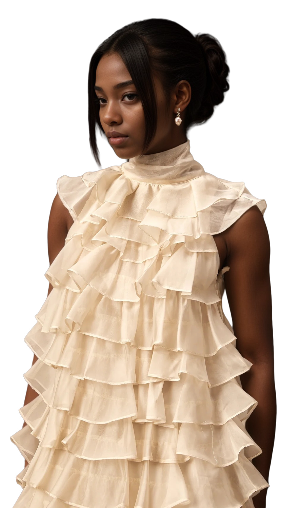 Flowering Girl Women Jessica tiered flounce sleeveless mini dress